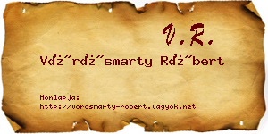 Vörösmarty Róbert névjegykártya